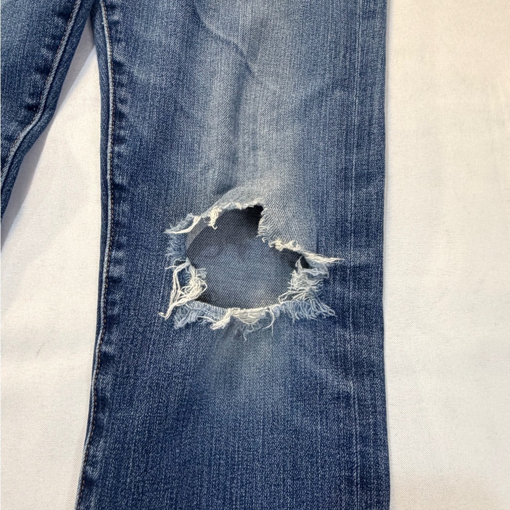 AG Adriano Goldschmied Sz 30 The Dylan Slim Skinny Jean Distressed Holes - Picture 7 of 12